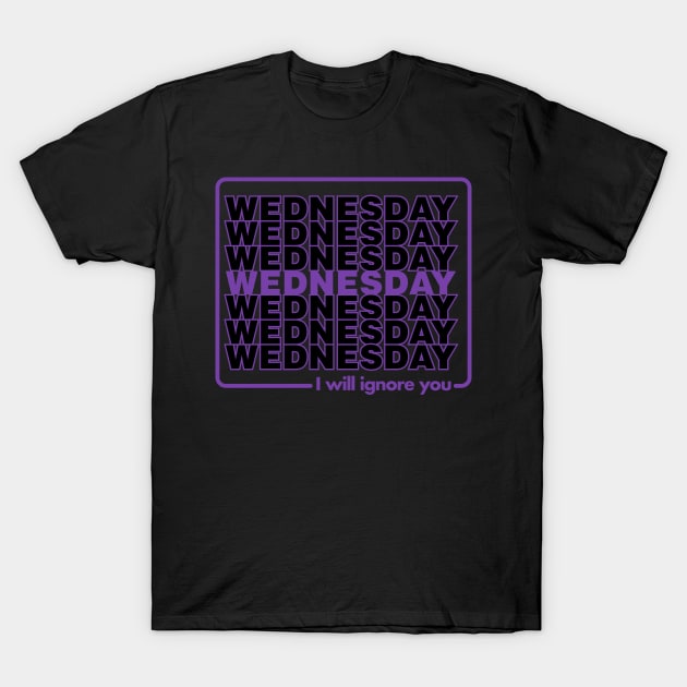 Wednesdays List T-Shirt by technofaze